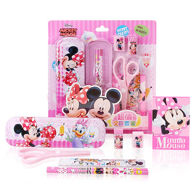 

Disney primary primary school stationery set school supplies girls pencil case set custom gift box
