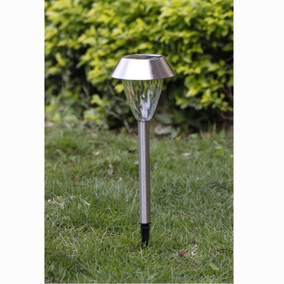 

Solar Power Outdoor Garden Stainless Steel LED White Light Lamp Landscape Lawn Path Yard Park