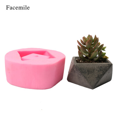 

1PCS Flower Potted Planter Silicone Mold Handmade Craft Garden Home Decoration Plant Flowerpot Cement Vase Molds Style 6