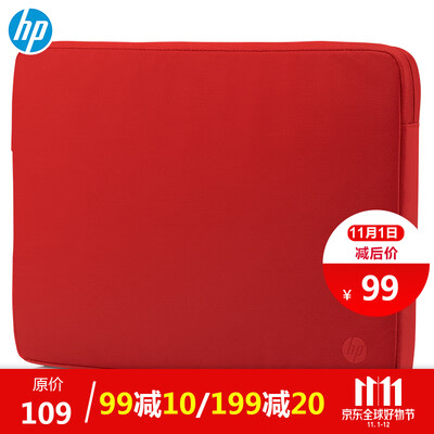 

HP hp 116-inch fashion liner bag suede anti-scratch protection wear-resistant water-repellent red M5Q13AA