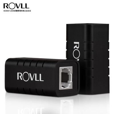 

Rover ROVLL network cable connector RJ45 network cable connector extender lightning protection gigabit network module shield cable docking connector cable connector RVRJ45BKL02