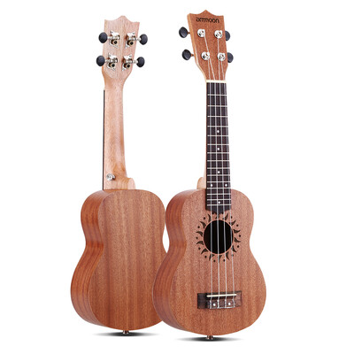 

ammoon 21" Acoustic Ukulele Sapele 15 Fret 4 Strings Stringed Musical Instrument