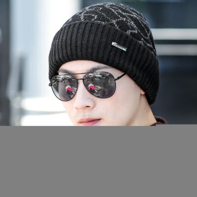 

Men Knitted Beanies Hat Dome Ribbed Autumn Winter Cap Warm Skullies Street Hat Headwear