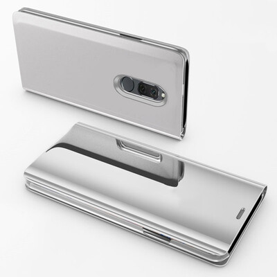 

MOONCASE Huawei Glory Play Stand Plated Mirror Leather Case - Silver