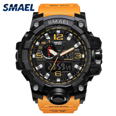 

Mens Stylish Sports Multi-function Electronic Waterproof Watch Dual Display Wristwatches