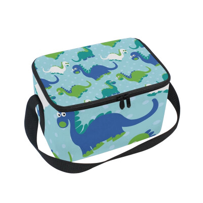 

ALAZA Lunch Box Insulated Cute Dinosaur Lunch Bag Large Cooler Tote Bagfor Men Women