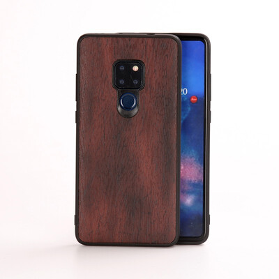 

For Huawei P10 P20 Mate 10 20 Nova Honor Wood Grain Case Luxury PU Leather
