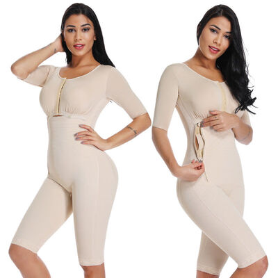 

SLIMBELLE Bodysuit Full Body Shaper Post Surgery Seamless Premium Fajas Compression Garment Shaper Beige