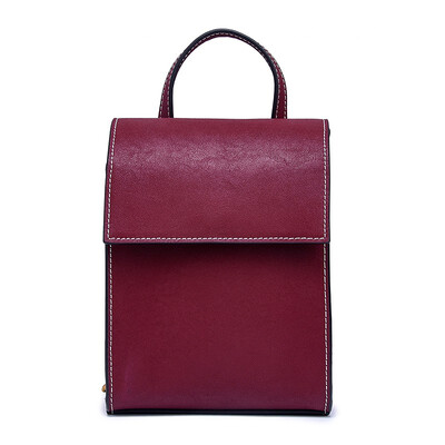 

Rmrebecca 2018 New style Hundred&up Chain bag Vertical Kraft Leather Satchel