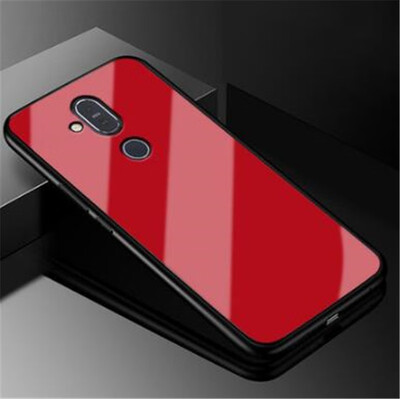 

Goowiiz Phone Case For Nokia X6X761 Plus71 Plus7 Plus8 Sirocco Luxury Fashion Tempered Glass Slim Cover Soft edge Anti fall