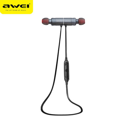 

Awei AK8 IPX4 Waterproof Headphone Magic Magnet Attraction Bluetooth Sports Earphones with Microphone For iPhone samsung