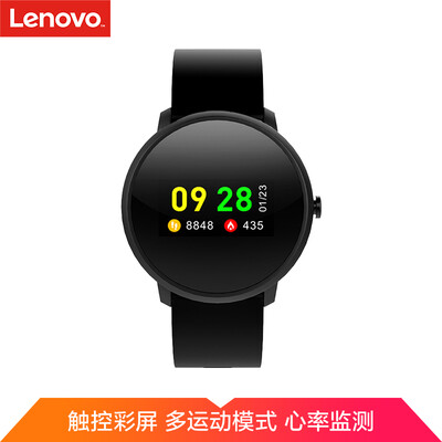 

Lenovo HW10 smart watch dynamic black multi-sport mode real-time heart rate monitoring color screen sleep monitoring call reminder SMS mail display