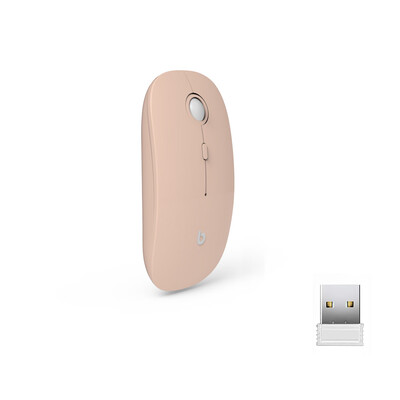 

BM05 Wireless Mouse 24GHz Adjustable 1600DPI Ergonomic Design 4 Buttons Portable Mini Mouse for Mac Laptop PC Computer Business T