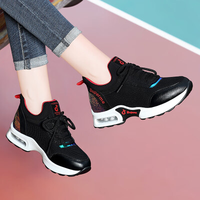 

Centennial Centenary Korean version of the versatile flat with low cut tie color matching casual gym running shoes 1850 black 38