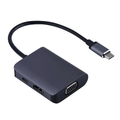 

3in1 USB 31 USB C Type C Hub with 4K 60Hz HDMI VGA Type C PD Charging Adapter for Apple Macbook Google Chromebook Pixel HAWEI