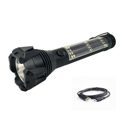

Multi-function long-range glare flashlight - camping home emergency solar flashlight