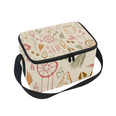 

ALAZA Insulated Lunch Box Trible Elements Lunch Bag for Men Women Portable Tote Bag Cooler Bag