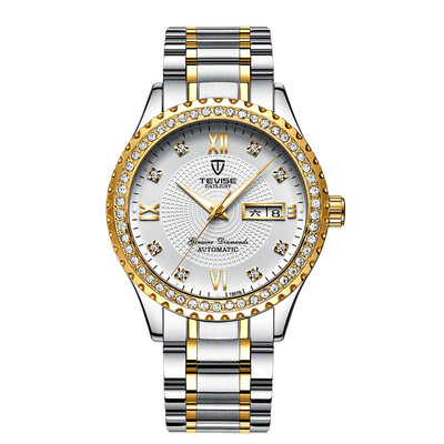 

TEVISE T807B Wrist Watch Men Brand Watch Semi-automatic Mechanical Fashion Luxury Waterproof Watch Luminous Business Casual Watch