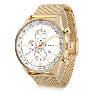 

CURREN 8227 Business Men Quartz Watch with Decorative Sub-dial