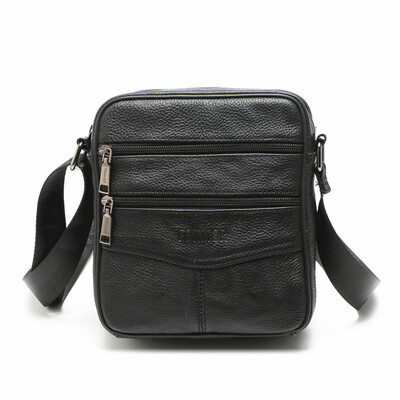 

Genuine Leather Messenger Bags Cowhide Men\S Business Travel Crossbody Handbag