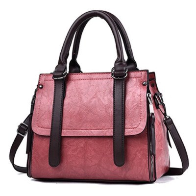 

Women Vintage Shoulder Bag 2019 Female Causal Leather Totes High Quality Dames Handbag Drop Shopping 11 colors