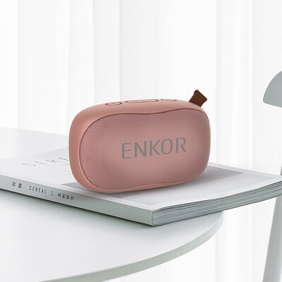 

Enke ENKOR BP20 Wireless Bluetooth Speaker Phone Outdoor Mini Card Mini Speaker Portable Portable Subwoofer WeChat Receipt Loudspeaker Radio Rose Gold
