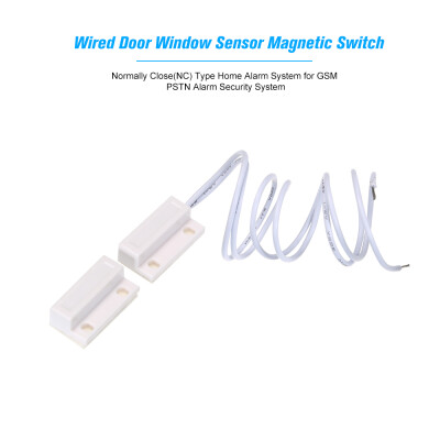 

Wired Door Window Sensor Magnetic Switch Normally CloseNC Type Home Alarm System for GSM PSTN Alarm Security System