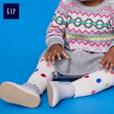 

GAP flagship store baby girl soft wave point knit leggings 400175 meters white 6-12M