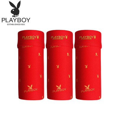 

Playboy red underwear mens Chinese red male boxer 5520-3 red