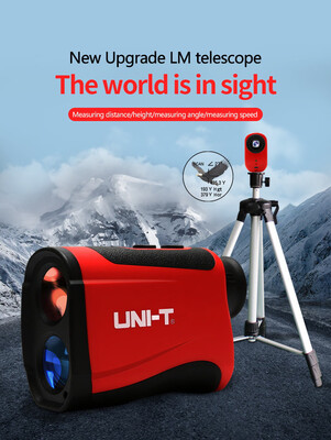 

UNI-T LM600 Telescope Laser Distance Meter Laser Rangefinder Range Finder Telescope Measured Measuring speed angle hunting Golf