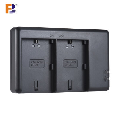 

FB LP-E6 Camera Battery Charger 2-Channel Micro-USB Input for Canon 5D Mark II III IV 5Ds 5Ds R 70D 6D 5Ds 80D 7D 7DII 60D DSLR Ca