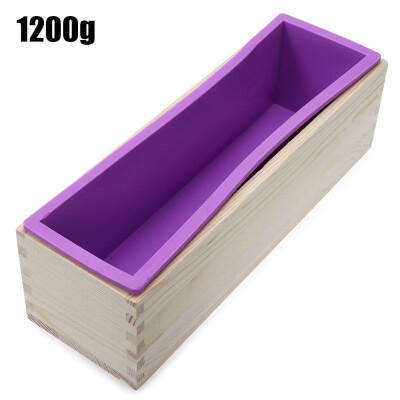 

1200g Silicone Soap Loaf Mold Wooden Box DIY Making Tool