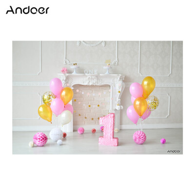 

Andoer 21 15m7 5ft First Birthday Backdrop Balloon Cake Photography Background Baby Kids Photo Studio Pros