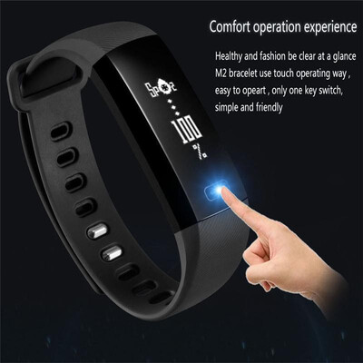 

Smart wristband waterproof smart bracelet distance heart rate blood oxygen for ios android