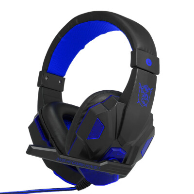 

Gaming Headset Headphone for PC Laptop with Microphone with USB 35mm Interface LED Volume Control Over-ear Headphone