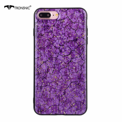 

TRONSNIC Glitter Gold Phone Case for iPhone 6 6s Plus Soft Purple Green Case Silicone Covers Hot Luxury