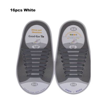 

No Tie Shoelaces Waterproof Elastic Silicone Tieless Shoe Lace for Athletic Running Multicolor for Sneaker Boots Board Casual Shoe