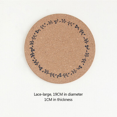 

NeillieN Round cork cup matcoaster wooden mat pot mat bowl cushionHeat Insulation PadPlate matThree sets of heat shield