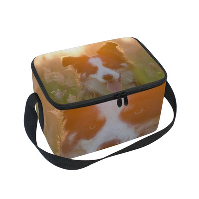 

ALAZA Lunch Box Insulated Lunch Bag Large Cooler Sunset Dog Summer Tote Bag