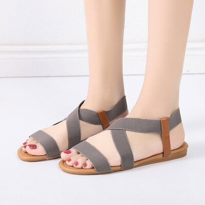 

women sandals 2019 hot fashion Women Summer Beach Roman Sandal ladies Open Toe flat sandal Casual female shoes