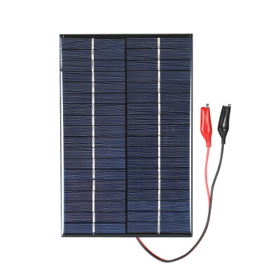 

42W 18V Polycrystalline Silicon Solar Panel with Alligator Clips Solar Cell for DIY Power Charger