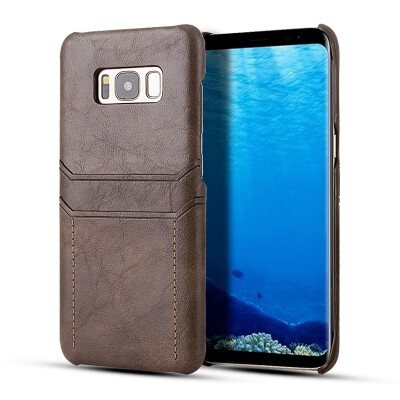 

Vintage Phone Case for Samsung Galaxy S8 S8 Plus S9 S9 Card Holder Back Cover PU Leather Protective Shell