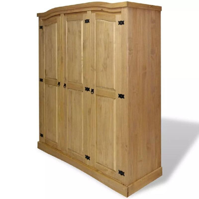 

Wardrobe Mexican Pine Corona Range 3 Doors