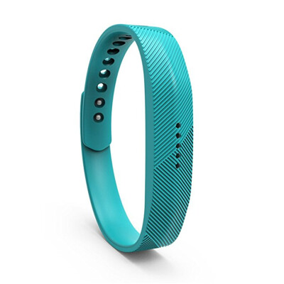 

For Fitbit Flex 2 Soft Silicone with Metal Clasp Buckle Wrist Strap Watch Band