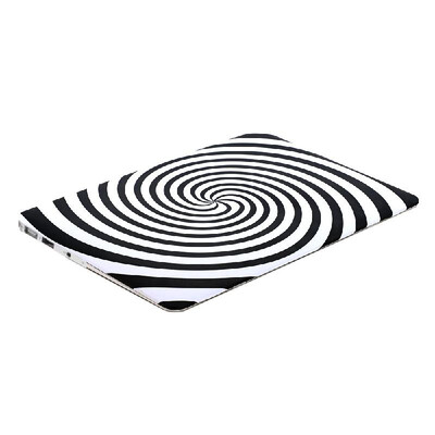 

Ultra Thin Light Weight Black White Zebra Circle Spiral Pattern Laptop Hard Case Shell Cover for Apple Macbook Air 11 116in
