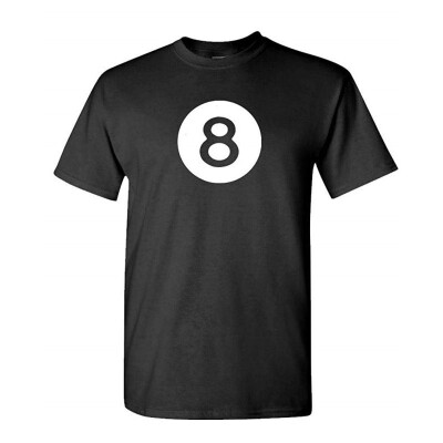 

Eight Ball - Pool Snooker 8 cue Billiards - Mens Cotton T-Shirt