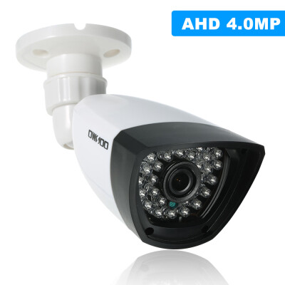 

OWSOO 4MP AHD Bullet Waterproof Camera Support IR-CUT Night Vision 30pcs Infrared Lamps 128" CMOS for Home Security PAL System