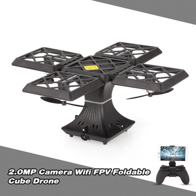 

720P Camera Wifi FPV Foldable Cube Drone Headless Mode Altitude Hold G-sensor Quadcopter