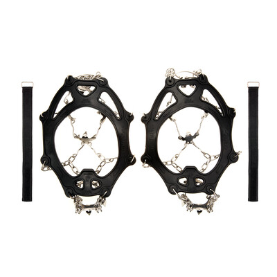 

TOMSHOO 1 Pair of 19 Teeth Crampons Non-slip Shoes Cover Stainless Steel Anti Slip Ice Cleats Shoe Boot Grips Traction Snow Spikes