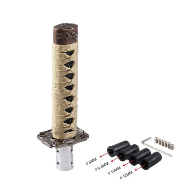 

Universal Gear Shift Knob Shifter Katana Metal BlackRed 15cm Samurai Sword